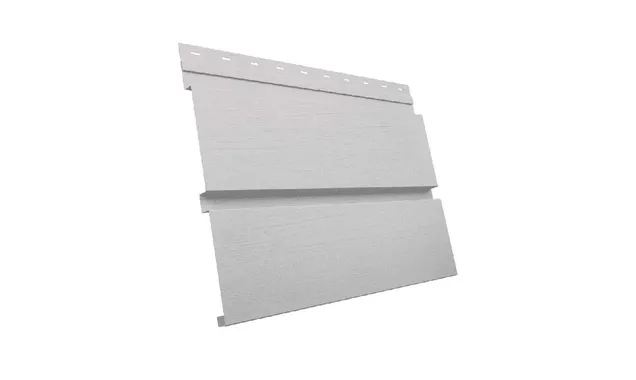 Металлический сайдинг Grand Line Квадро брус 0.45 мм Print Elite с пленкой Milky wood