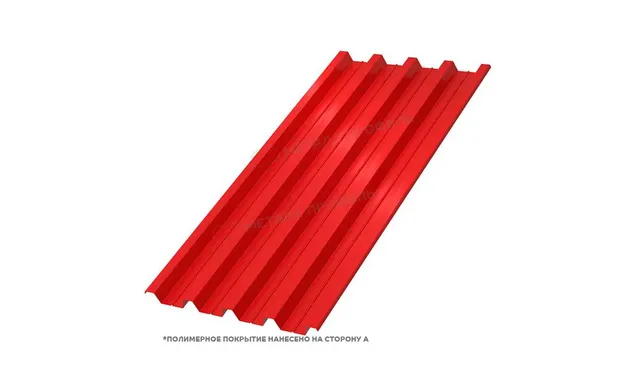 Профлист Металл Профиль Н60 0.5 NormanMP RAL 3020 Красный насыщенный A