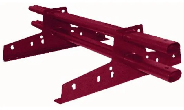Снегозадержатель Стандарт Т4 d 40х20 RAL 3005 (1м)