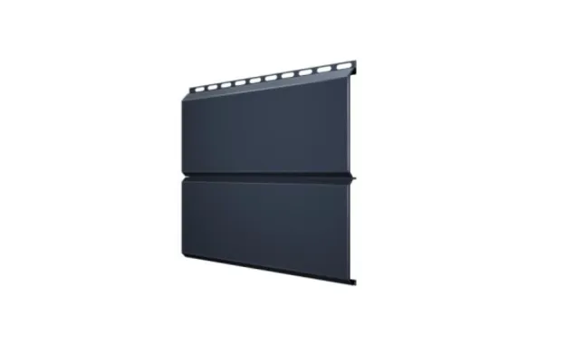 Металлический сайдинг Grand Line ЭкоБрус 0.5 мм PurPro Matt 275 RAL 7024 мокрый асфальт