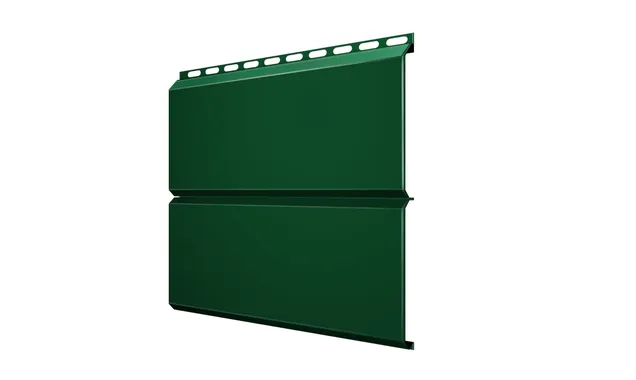 Металлический сайдинг Grand Line ЭкоБрус 0.5 мм Satin RAL 6005 зеленый мох | 345