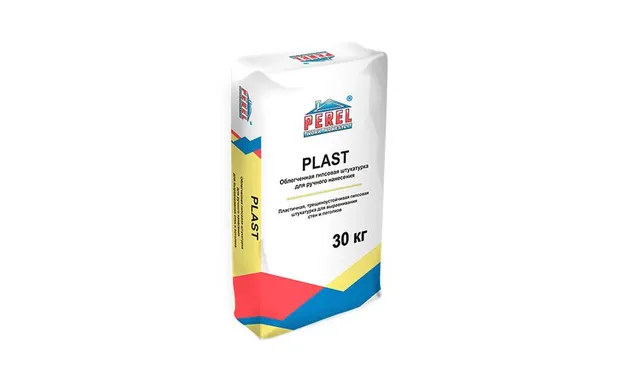 Гипсовая штукатурка PEREL Plast 0522, серая, 30 кг
