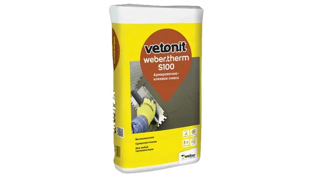 Армировочно-клеевая смесь для теплоизоляции weber.therm S100 25 кг
