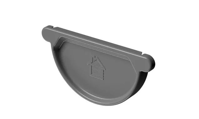 Заглушка желоба STAL PREMIUM, графит