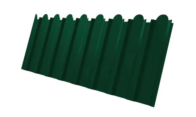 Профлист фигурный Grand Line C20В 0.45 Drap RAL 6005 Зеленый мох