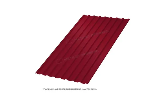 Профлист Металл Профиль МП20 0.5 PURETAN® RR 29 Вишневый R