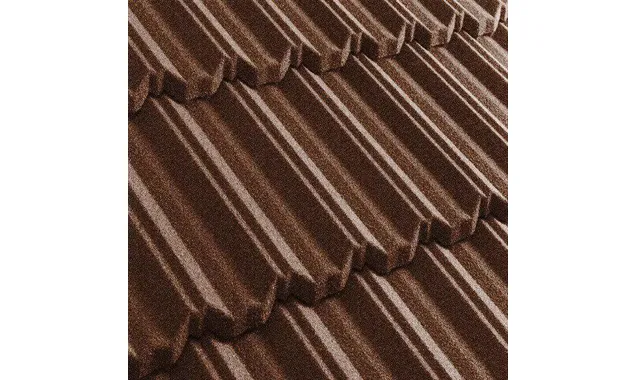 Композитная черепица Метротайл (Metrotile) серия MetroClassic, цвет бургундия, 1330х410 мм