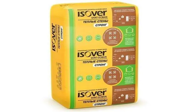 Утеплитель Isover Изовер Тёплые Стены Стронг 50х610х1000