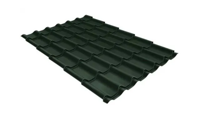 Металлочерепица Grand Line Classic 0,5 GreenСoat Pural BT RR 11 Хромовая зелень