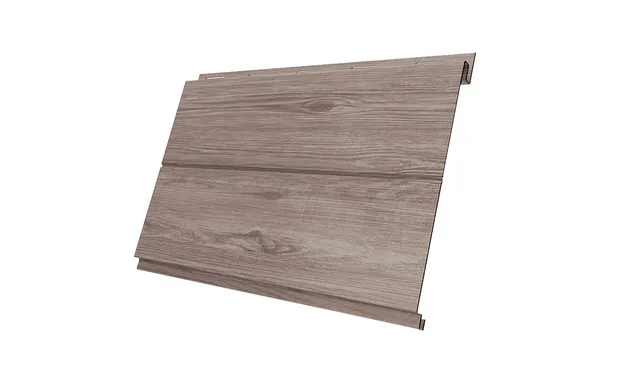 Металлический сайдинг Grand Line Фасадная панель 0.45 мм Print Elite White Wood