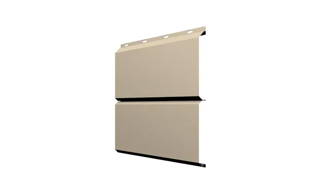 Софит ЭкоБрус без перфорации 0,345 Grand Line 0,5 Satin с пленкой RAL 1015 светлая слоновая кость¶