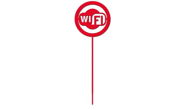 Информационный знак на штоке Duck & Dog 013 Зона Wi-Fi
