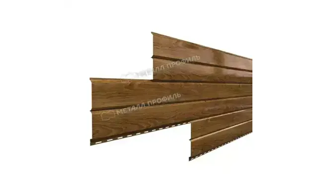 Металлический сайдинг Lбрус Металл-Профиль ECOSTEEL Мореный Дуб 15х240