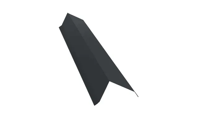 Планка торцевая 80х100 0,45 Drap RAL 7016 антрацитово-серый