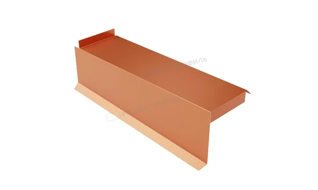 Планка сегментная торцевая левая 350 мм (AGNETA-20-Copper\Copper-0.5)