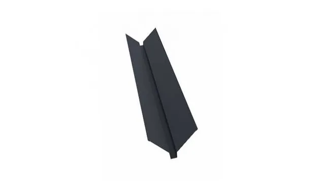 Планка ендовы верхней Grand Line 115х30х115 0,45 Drap RAL 7016 антрацитово-серый