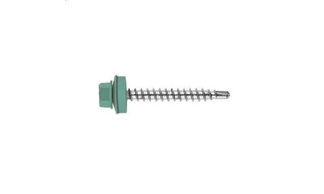 Саморез кровельный Daxmer 4,8х70 RAL 5015 (100) сверло №1