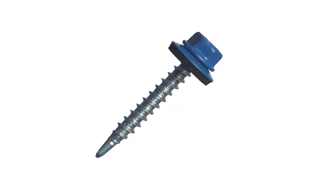 Саморез кровельный Daxmer 4,8х35 RAL 5017 (250) сверло №1
