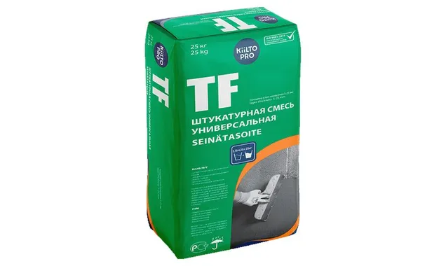 Штукатурка цементная универсальная Kiilto TF, 25 кг