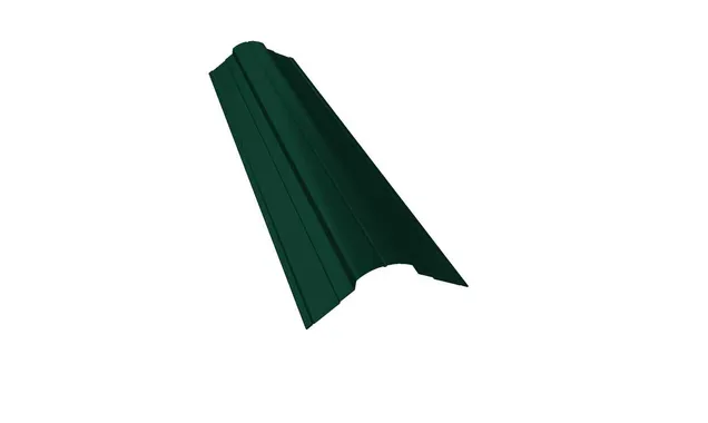 Планка конька фигурного 70x70 0,45 Drap RAL 6005 зеленый мох