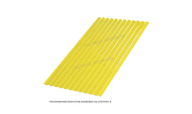 Профлист Металл Профиль МП18 0.5 NormanMP RAL 1018 Желтый цинк B