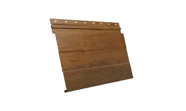 Металлический сайдинг Grand Line Фасадная панель 0.45 мм Print Elite Golden Wood