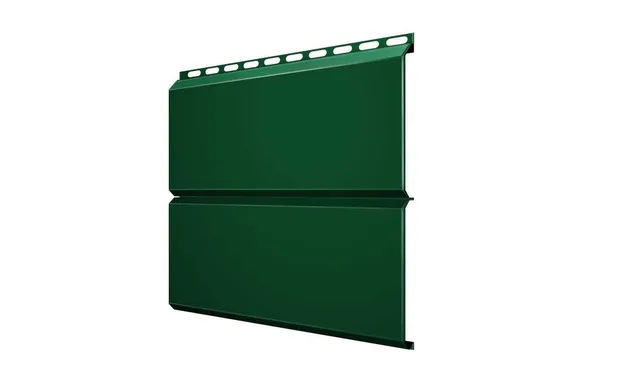 Металлический сайдинг Grand Line ЭкоБрус 0.45 мм PE RAL 6005 зеленый мох