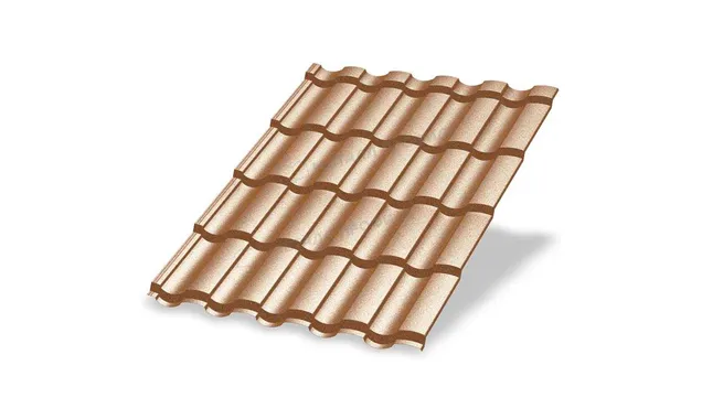 Металлочерепица Металл-Профиль Монтекристо-M 0,5 PURMAN® Argillite Медный металлик