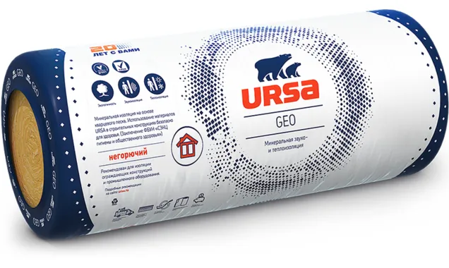 Утеплитель Ursa Geo М-25Ф 50х1200х9000