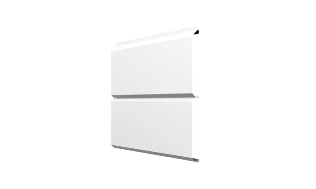 Софит ЭкоБрус без перфорации 0,345 Grand Line 0,5 Satin с пленкой RAL 9003 сигнальный белый
