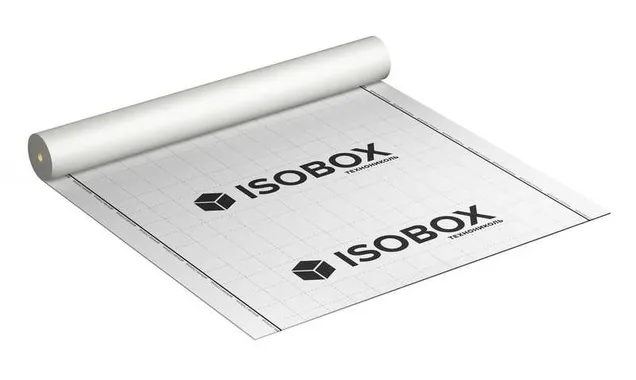 Ветро-влагозащитая пленка ISOBOX А 70 (клеевая полоса), 1,6 х 43,75 м