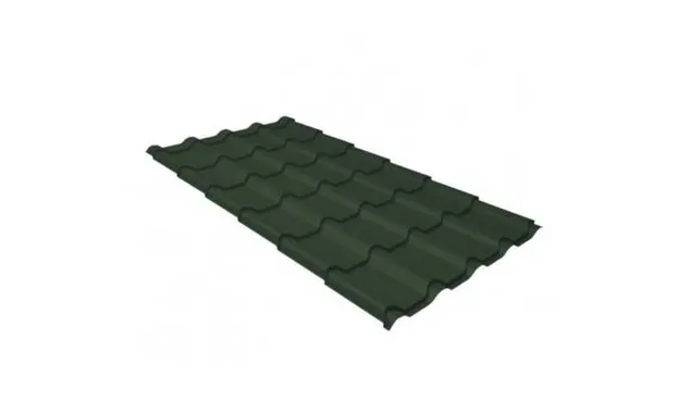Металлочерепица Grand Line Kamea 0,5 GreenCoat Pural Matt BT RR 11 Хромовая зелень