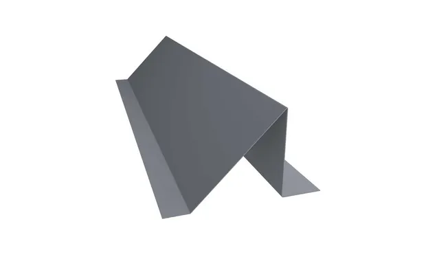 Планка снегозадержания 0,45 PE с пленкой RAL 9006 бело-алюминиевый