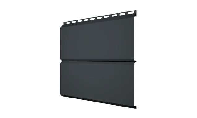 Металлический сайдинг Grand Line ЭкоБрус 0.5 мм Satin Matt RAL 7016 антрацитово-серый