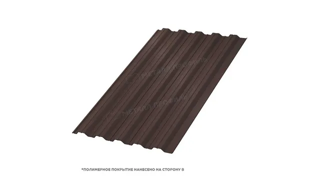 Профлист Металл Профиль HC35 0.5 VALORI Brown, Коричневый A