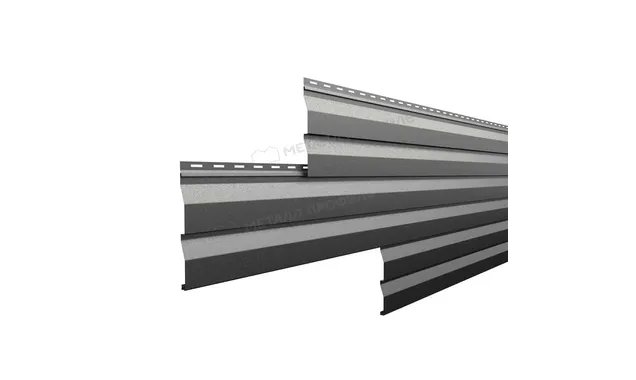 Металлический сайдинг Металл-Профиль VikingMP RAL 9005 Черный темный