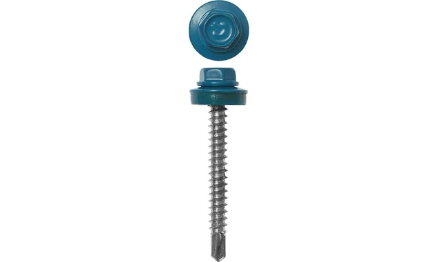 Саморез кровельный Daxmer 4,8х29 RAL 5012 (250) сверло №1