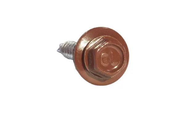 Саморез по металлу Daxmer 5,5х25 RAL 3011 (250) сверло №3