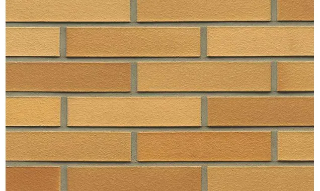 Кирпич клинкерный Muhr 01 EG Niederlausitzer Gelb Edelglanz гладкий, 240х115х52 мм
