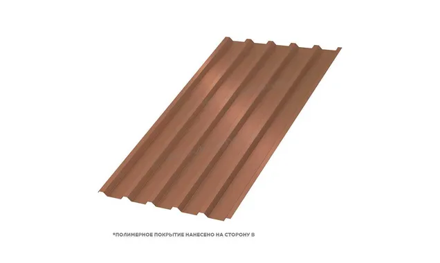 Профлист Металл Профиль МП35 0.5 PURMAN® Argillite, Медный металлик A