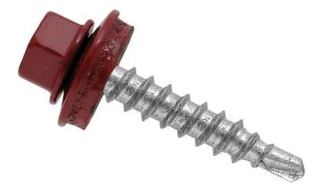 Саморез кровельный Daxmer 4,8х29 RAL 3011 (250) сверло №1