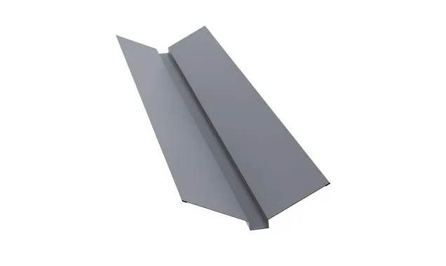 Планка ендовы верхней 115х30х115 0,5 Satin Matt RAL 7016 антрацитово-серый