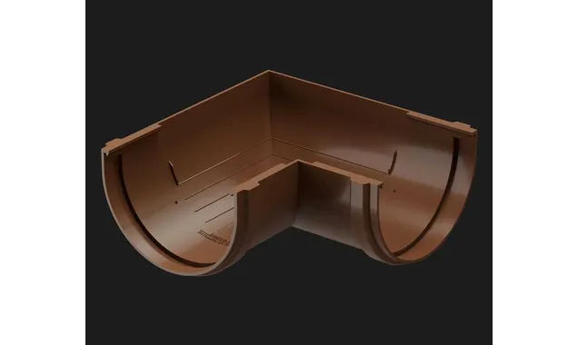 Угловой элемент 90˚ PREMIUM, каштан