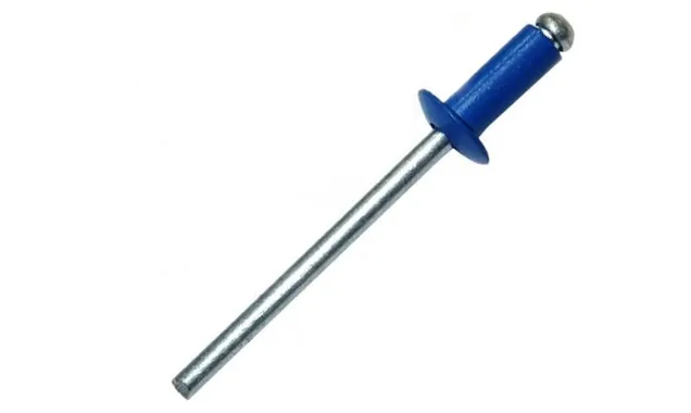 Заклёпка вытяжная Daxmer 4,8х12 RAL 5005 (10х1000 шт) ал/ст