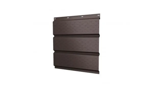 Софит металлический центральная перфорация 0,5 PurPro Matt 275 с пленкой RAL 8017 шоколад