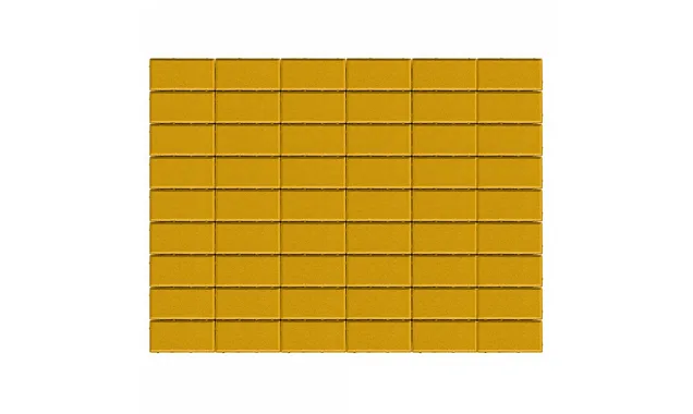 Брусчатка Прямоугольник 100х200х60 мм - Braer желтый