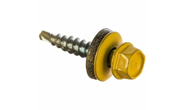 Саморез кровельный Daxmer 4,8х35 RAL 1037 (250) сверло №1