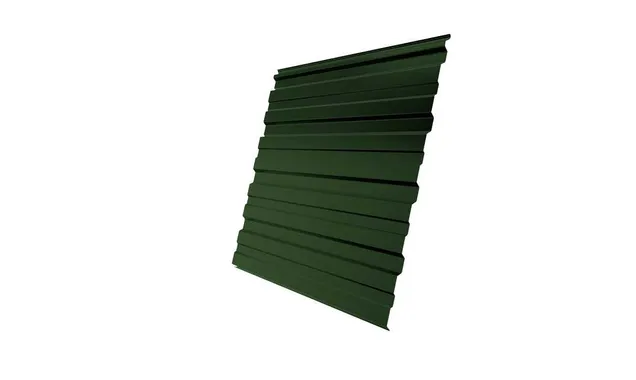Профлист Grand Line C10R 0.5 GreenCoat Pural BT, matt RR 11 Темно-зеленый