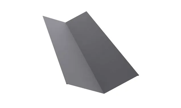 Планка ендовы верхней 145х145 0,45 PE с пленкой RAL 7004 сигнальный серый