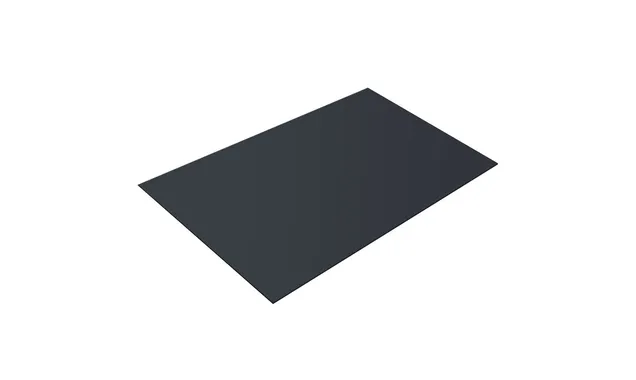 Плоский лист 0,45 Drap ST с пленкой RAL 7024 мокрый асфальт